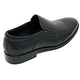 Чоловічі класичні туфлі лофери чорні шкіряні Sergio Billini 51133 розмір 40, фото 7