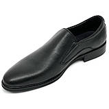 Чоловічі класичні туфлі лофери чорні шкіряні Sergio Billini 51133 розмір 40, фото 8