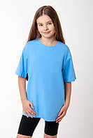 Підліткова блакитна футболка oversize тм Авекс розмір 164 см