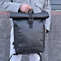 Набор: рюкзак ролл-топ с секцией для ноутбука + бананка из HY-643 эко кожи mun