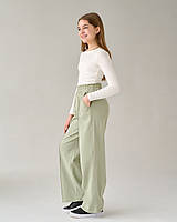 Штани палацо для дівчинки олива тм BossKids розмір 164 см