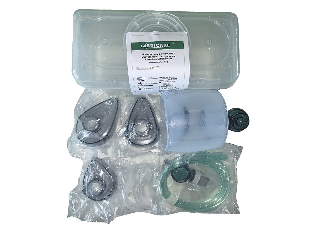 Дихальний респирационный мішок (мішок АМБУ) багаторазовий, фото 1