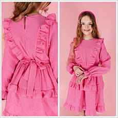 Сукня дитяча муслін для дівчинки Даринка, розміри 122-146, фото 3