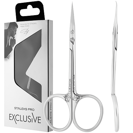 Ножиці для кутикули Staleks Pro EXCLUSIVE SX-21/1, 21 мм з гачком, фото 1