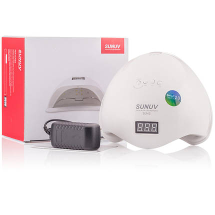УФ-лампа UV+LED з кварцовими діодами SUNUV SUN 5 на 48 Вт для сушіння гелю та гель-лаку, фото 4