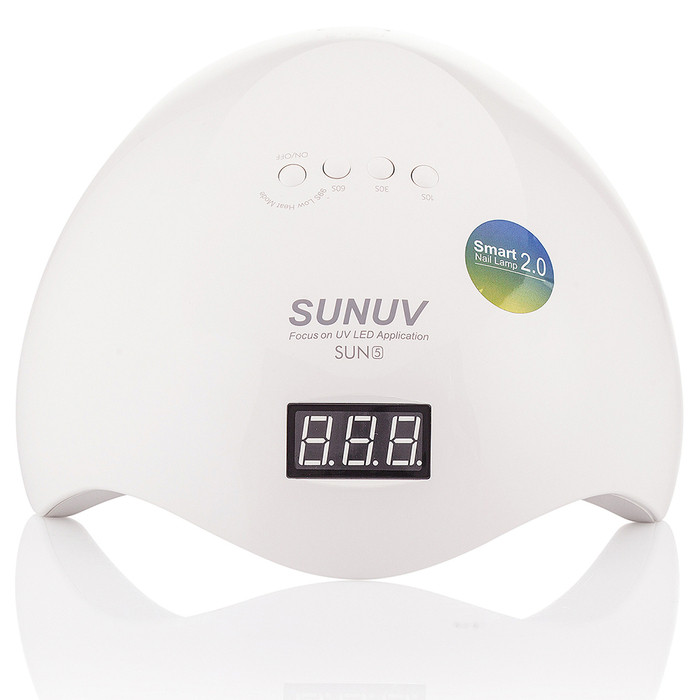 УФ-лампа UV+LED з кварцовими діодами SUNUV SUN 5 на 48 Вт для сушіння гелю та гель-лаку