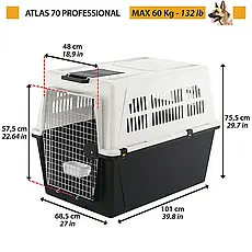 Контейнер переноска для собак і кішок Ferplast Atlas 70 Professional, фото 3