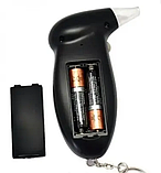 Компактний цифровий алкотестер з дисплеєм і насадками 5 шт Високоточний цифровий алкотестер Кишеньковий Драгер, фото 4