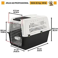 Контейнер переноска для собак і кішок Ferplast Atlas 60 Professional, фото 3