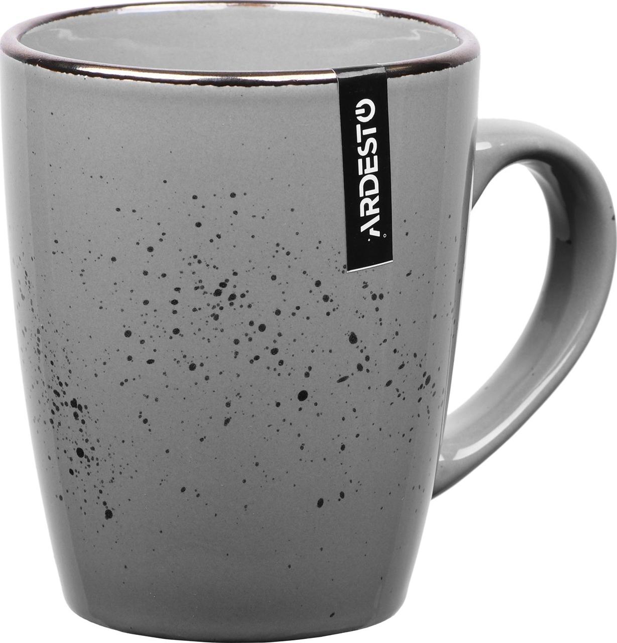 Чашка Ardesto Bagheria, 360 мл, Bright white AR2936GRAY