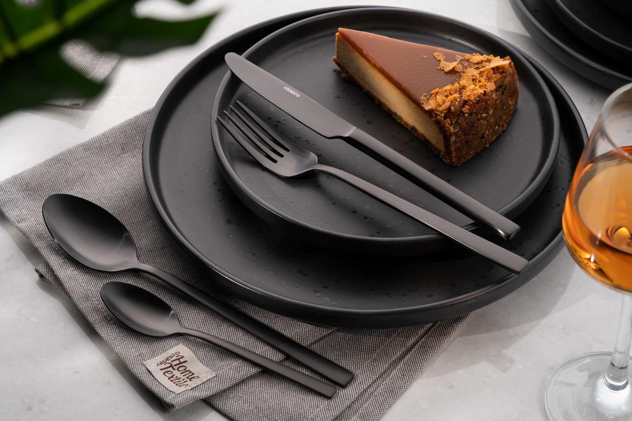 Набір столових приладів 4 предмети ARDESTO Black Mars Favola AR0704FSB, фото 1