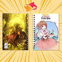 Блокнот А6 на пружині в клітинку 48 арк. Sugar Apple Fairy Tale / Казка про цукрове яблуко 007