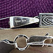 Срібний хрестик з ланцюжком плетіння бісмарк 925 проба срібло, фото 4