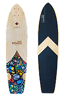 Скейт лонгборд круизер деревянный Swaeyboard, 90х22см, из шпона клена Дошка (дека) без подвески