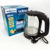 Стильний електричний чайник SeaBreeze SB-014, Тихий електричний чайник, XU-309 Електронний чайник mun