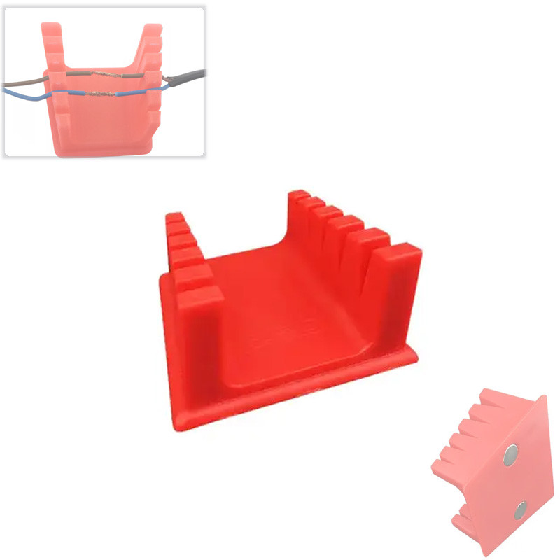 Тримач проводів для пайки з магнітами, пластик, фото 1