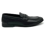 Чоловічі класичні туфлі лофери чорні шкіряні Sergio Billini 51331-1 розмір 40, фото 4