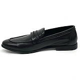 Чоловічі класичні туфлі лофери чорні шкіряні Sergio Billini 51331-1 розмір 40, фото 2