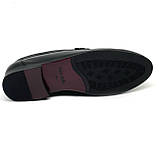 Чоловічі класичні туфлі лофери чорні шкіряні Sergio Billini 51331-1 розмір 40, фото 9