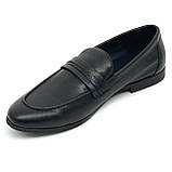 Чоловічі класичні туфлі лофери чорні шкіряні Sergio Billini 51331-1 розмір 40, фото 8