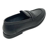 Чоловічі класичні туфлі лофери чорні шкіряні Sergio Billini 51331-1 розмір 40, фото 7