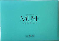 Бумага для акварели MUSE А4, 10 л, 300 г/м2 Школьник