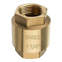 Обратный клапан Gross Optimal DN32 1 1/4" латунный шток