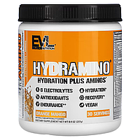 Электролиты с аминокислотами, апельсин и манго, 237 г, EVLution Nutrition, HydrAmino