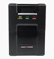 ДБЖ 650 LogicPower 650VA-P (2 євророзетки.5 ступ. 7.5 Ah 12V Пластик)