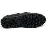 Чоловічі мокасини туфлі шкіряні чорні весна-осінь Sergio Billini B9189 розмір 40, фото 9