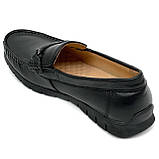 Чоловічі мокасини туфлі шкіряні чорні весна-осінь Sergio Billini B9189 розмір 40, фото 5