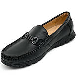 Чоловічі мокасини туфлі шкіряні чорні весна-осінь Sergio Billini B9189 розмір 40, фото 8