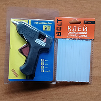 Термопістолет Mini 20 W, Гарячий клей пістолет під клей діаметром 0.7 см, Мініпістолет для клею