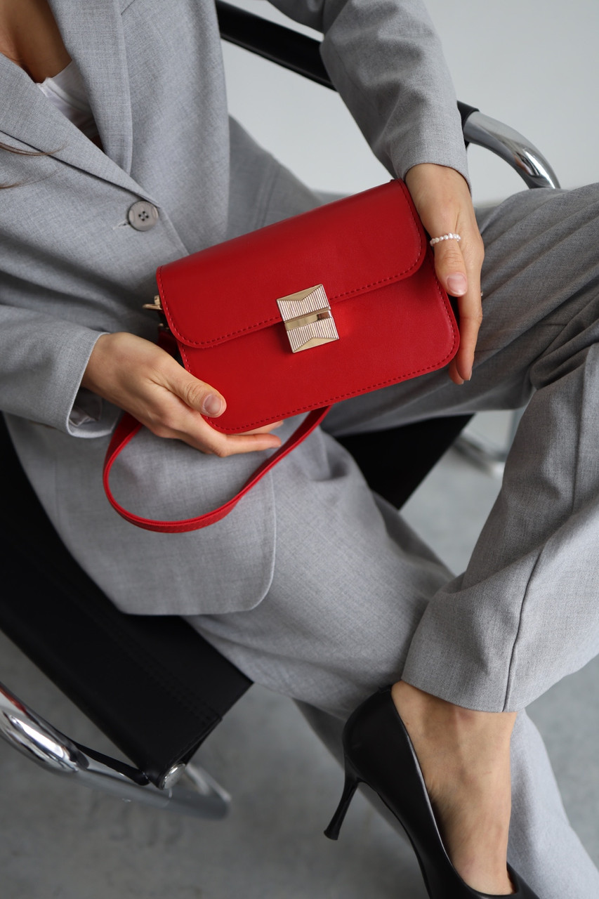 Жіноча сумка крос-боді 14*20,5 см із клапаном зі штучної шкіри в різних кольорах Nata, фото 1