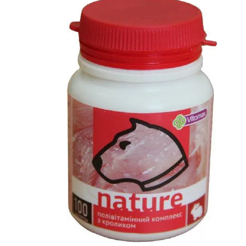 Полівітамінний комплекс Вітомакс Vitomax Nature для собак з кроликом 100 таблеток