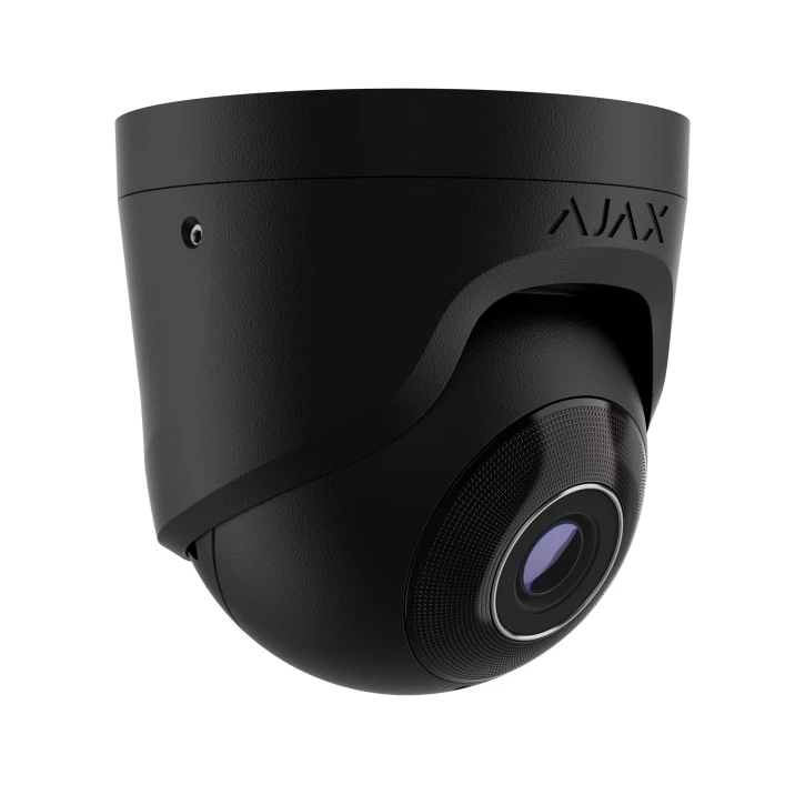 8 Mp дротова охоронна IP-камера Ajax TurretCam (8 Mp/2.8 mm) Black