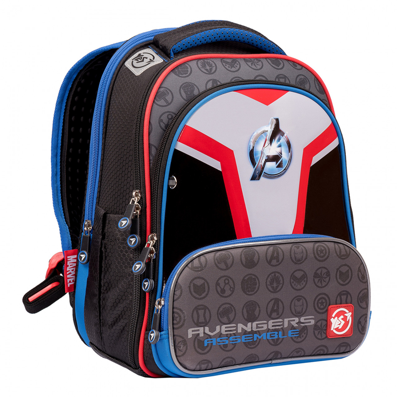 Каркасний шкільний рюкзак (S, 36x27x18см) YES S-30 Juno Ultra Premium Marvel.Avengers 557364