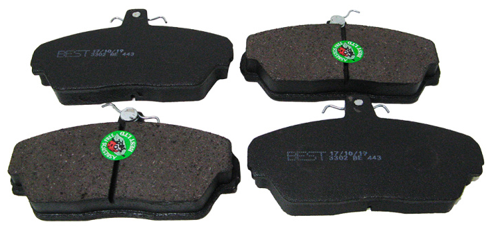 Передні колодки Волга 3110, 31105 (3302-3501090) Best ВЕ 443, фото 1