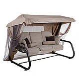 Садова гойдалка PATIO Venezia Lux з москітною сіткою, фото 6