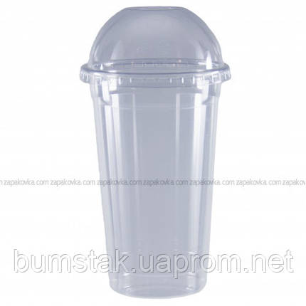 Склянку з купольної кришкою (кришталевий) 600 мл / 50 шт, фото 2