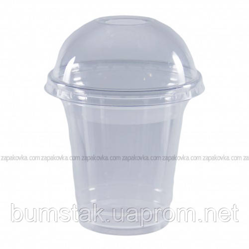 Склянку з купольної кришкою (кришталевий) 300 мл / 50 шт