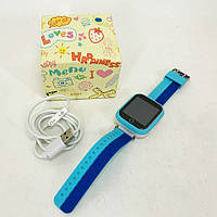 Детские умные часы с GPS Smart baby watch Q750 Blue, смарт часы-телефон c сенсорным экраном LO-365 и играми