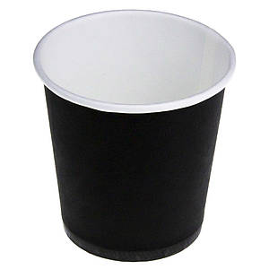 Чорний паперовий стакан