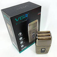 Профессиональная электробритва Шейвер VGR V-335 Shaver с тремя YL-795 ножевыми блоками mun