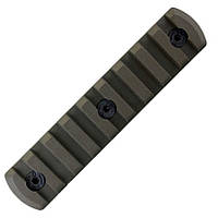 Планка M-LOK DLG-112 GREEN на 9 слотів полімерна