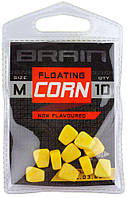 Кукуруза Brain Fake Floating Corn Non Flavoured S Жёлтая 10 шт. (18580341)
