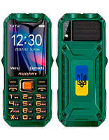 Защищенный телефон Tkexun Q8 Happyhere F99 Green z114-2024