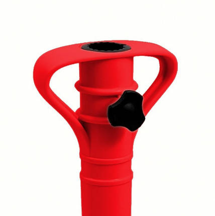 Підставка-гвинт для садової парасолі Adriatic пластикова червона, 43 см, фото 2