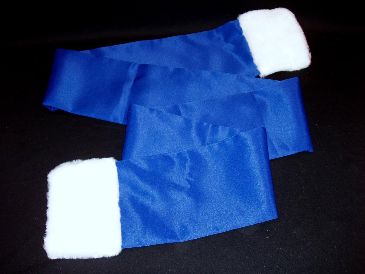 Пояс–кушак СИНІЙ для шуби, костюма Діда Мороза 240х17 см, фото 1