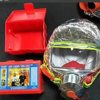 Маска противогаз из алюминиевой фольги, панорамный противогаз Fire mask защита головы FQ-595 от радиации mun
